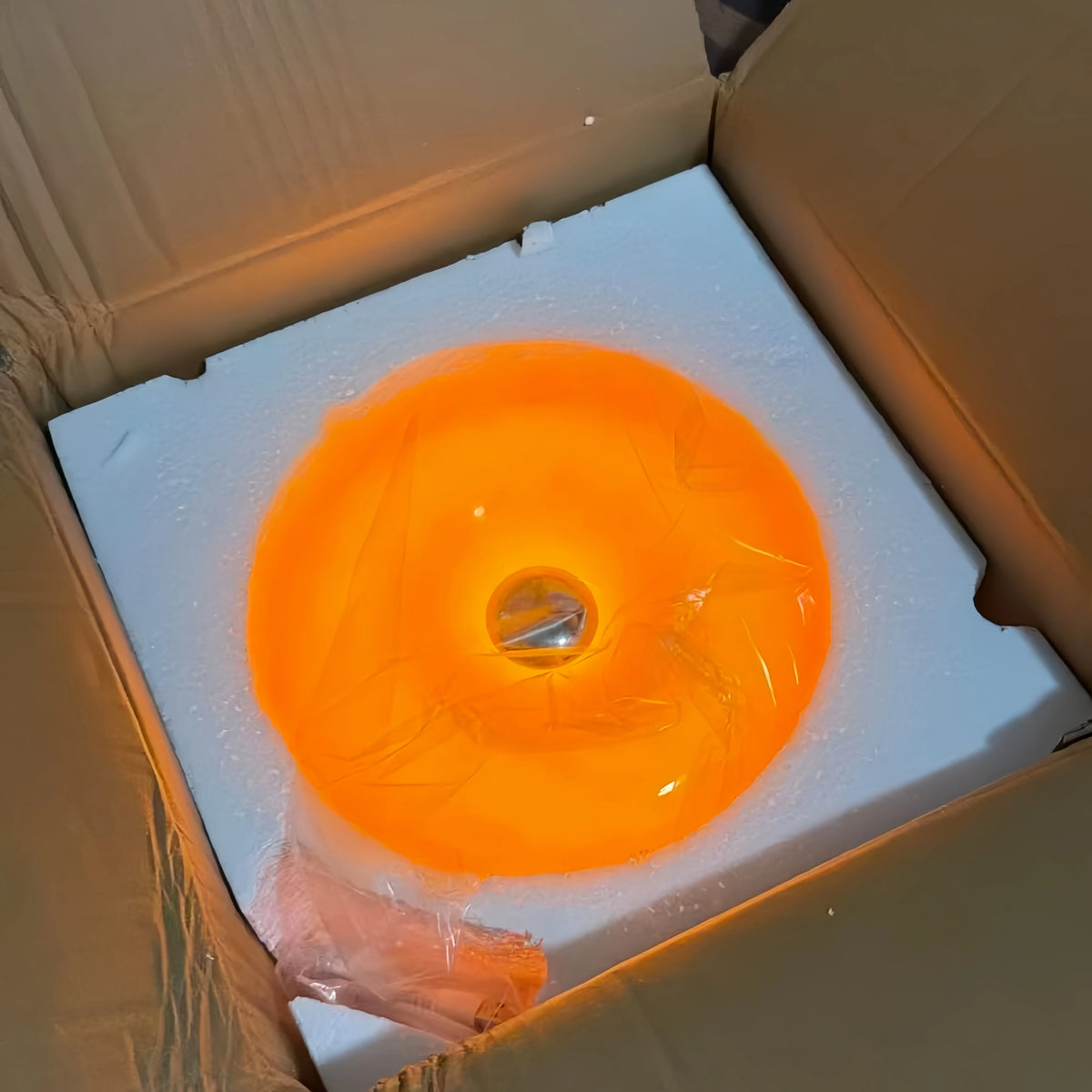 Elvona Retro Donut Glas LED Akzentlampe