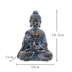 Solar Buddha garden figure 
