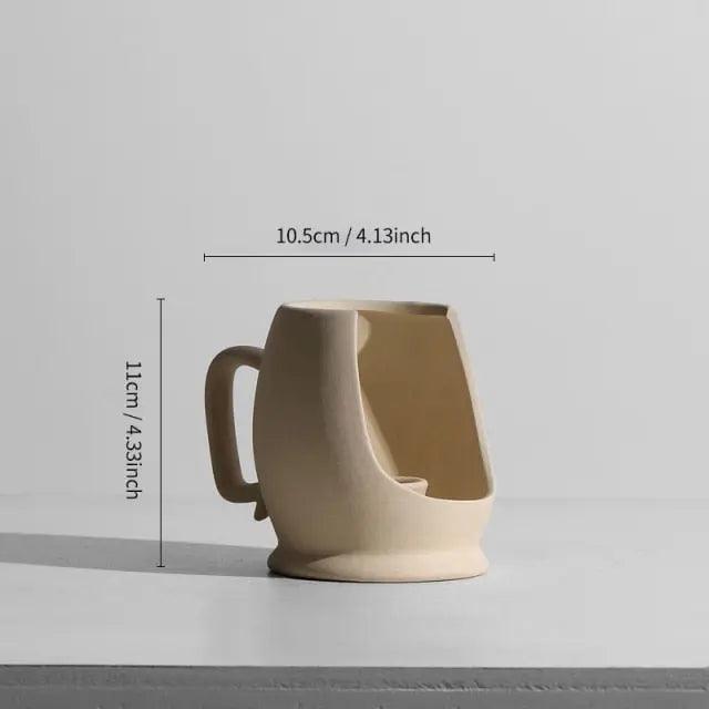 Elegante Keramikvase im minimalistischen Design