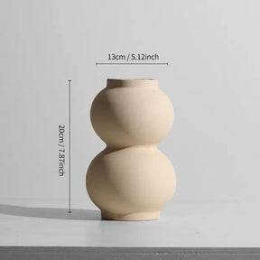 Elegante Keramikvase im minimalistischen Design