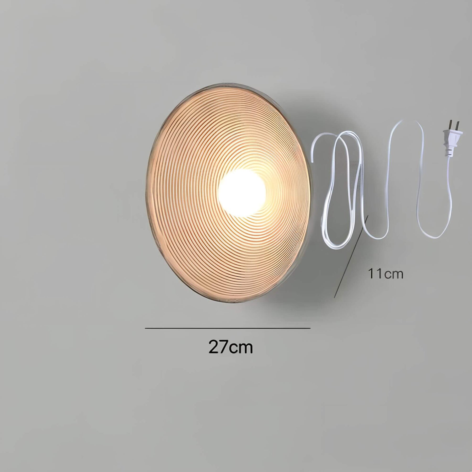 Bamboe Zen light wandlamp in een minimalistisch design