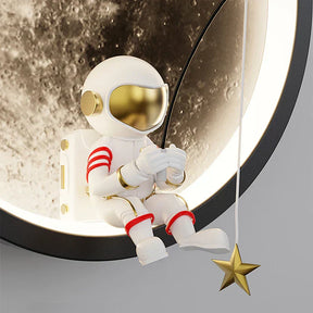 LED wandlamp met astronautenmotief