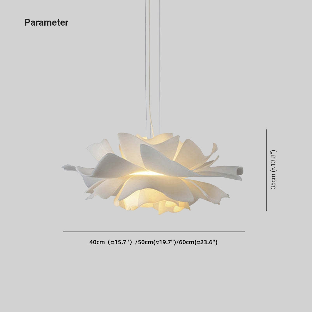 Moderne bloemenhanglamp