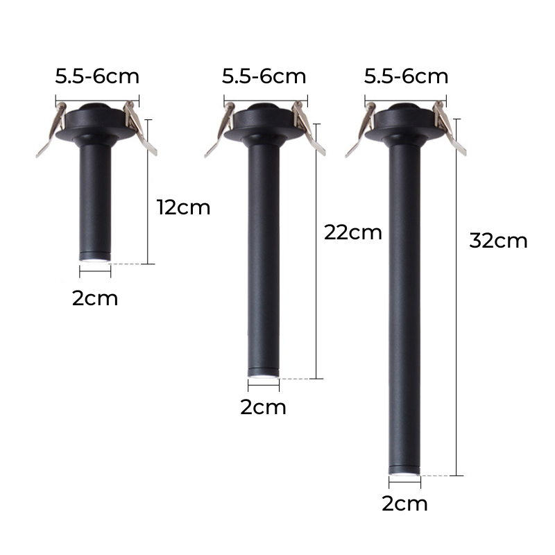 Lange cilinder LED-spotplafondlamp