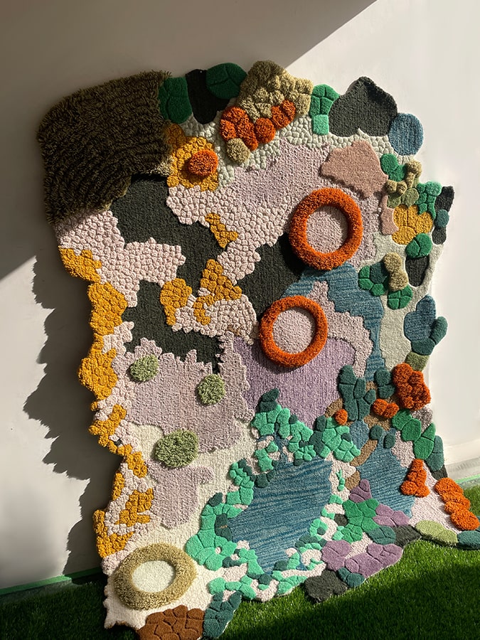 Teppich Wohnzimmer 200x300 aus reiner Wolle mit dichter weicher Struktur für modernes stilvolles Ambiente