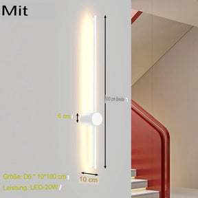 Skandinavische LED-Wandlampe – Dezentes Design mit warmem Licht