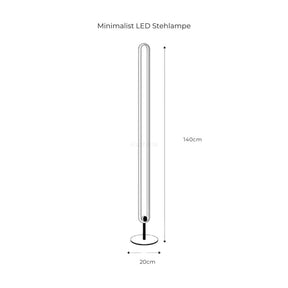 Minimalistischer LED-Stehleuchter für modernes Ambiente