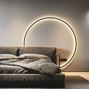 Eenvoudige LED-cirkelwandlamp