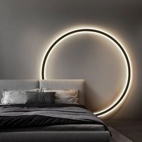 Eenvoudige LED-cirkelwandlamp