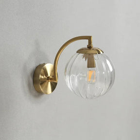Glass wall lamp with a modern flair