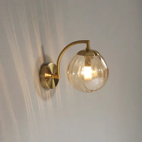 Glass wall lamp with a modern flair