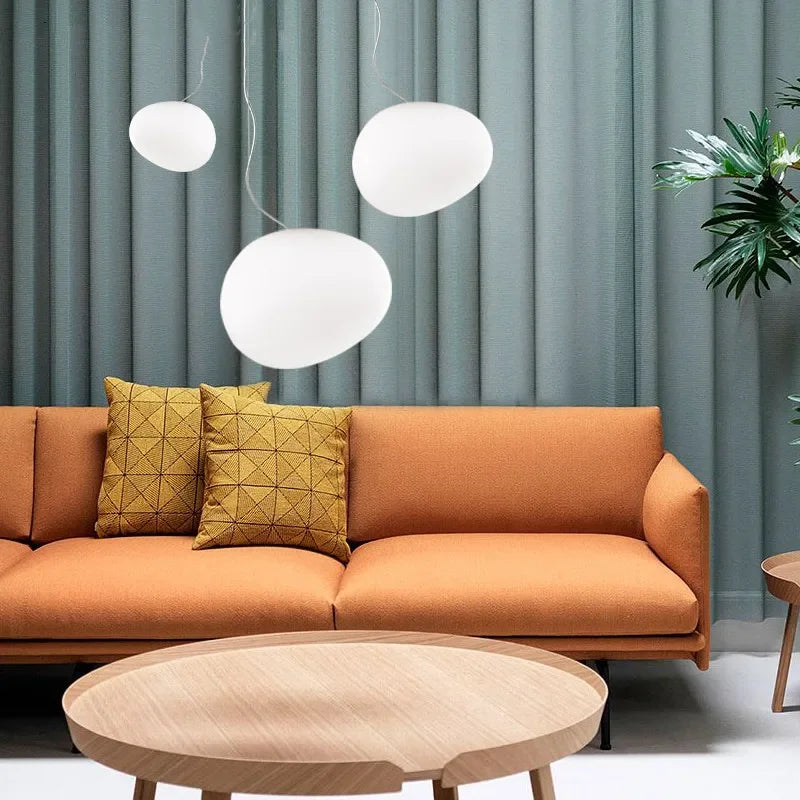 Runde Glas-Hängeleuchte-Aster Selection