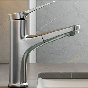 Badezimmer-Wasserhahn mit Ausziehfunktion