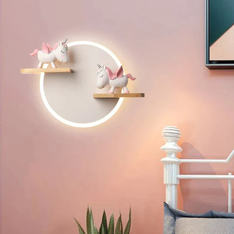 Eenhoorn kinderwandlamp DreamGlow 