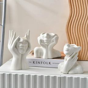Moderne Deko-Keramikvase – Schlicht & Kunstvoll