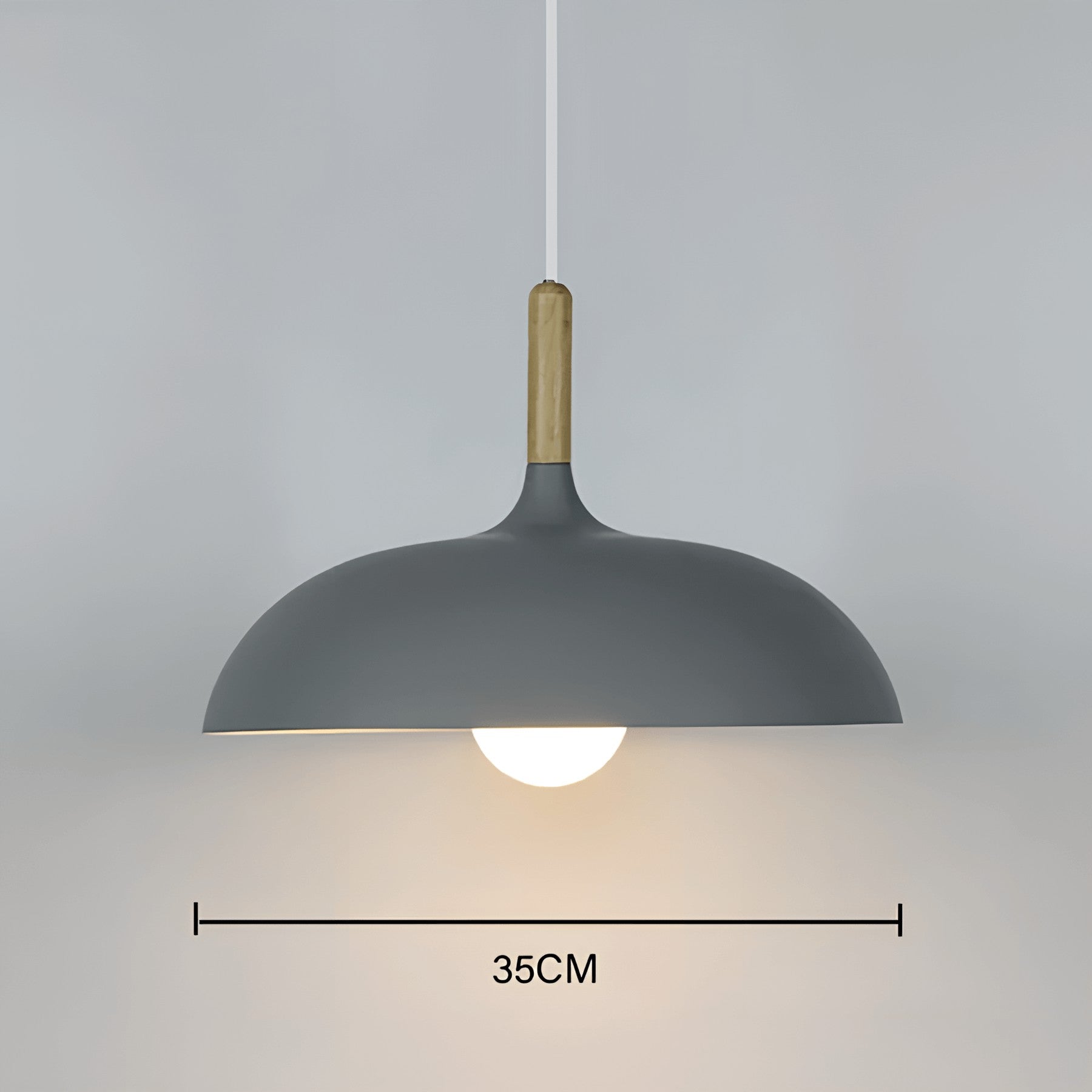 ScandiOak – Minimalistische Eichenholz-LED-Deckenlampe