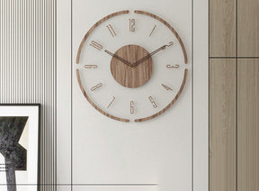 Nordische Designer Holz-Wanduhr