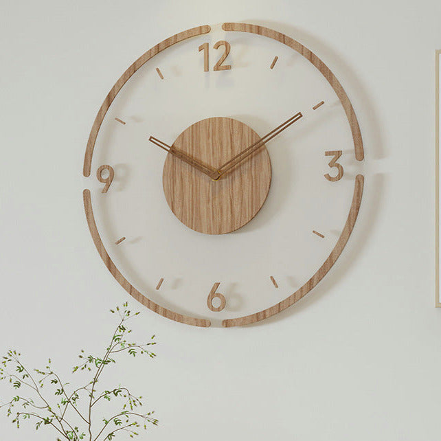 Zeitlos elegante Holz-Wanduhr-Aster Selection