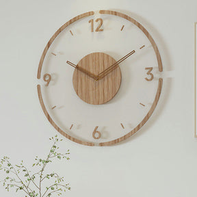 Nordische Designer Holz-Wanduhr