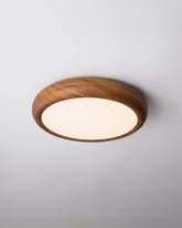 Moderne notenhouten plafondlamp 