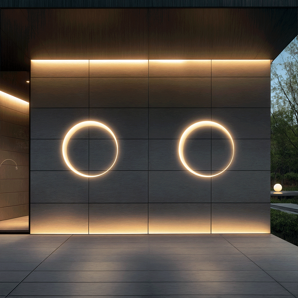 Eclipse Design-Wandleuchte für den Außenbereich