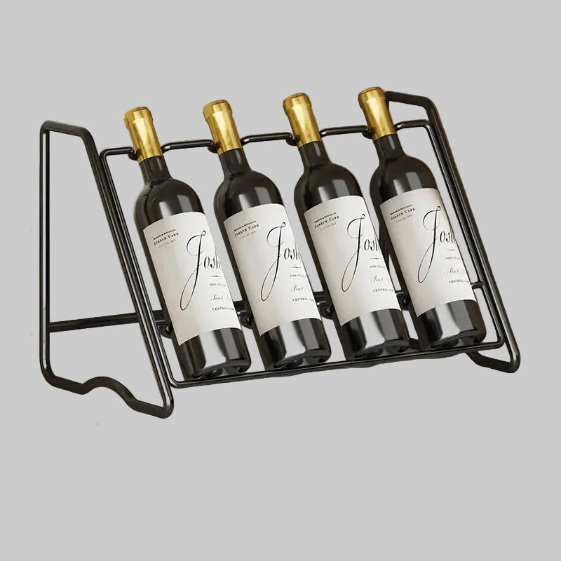 Freistehendes Weinregal aus Eisen für die Arbeitsplatte