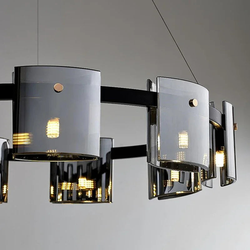 Designer Rauchglas Pendelleuchte
