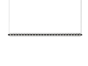 Minimalistische LED Streifenleuchte