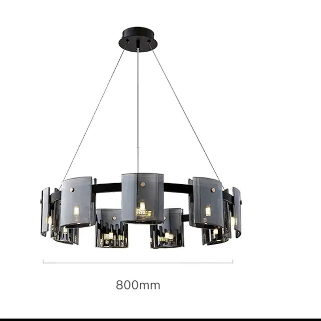 Designer Rauchglas Pendelleuchte