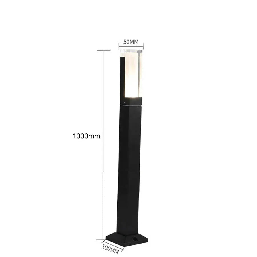 LED-Pollerleuchte mit Bewegungsmelder