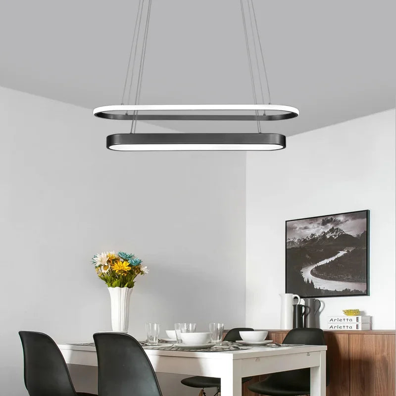 Gold Schwarz LED Kronleuchter