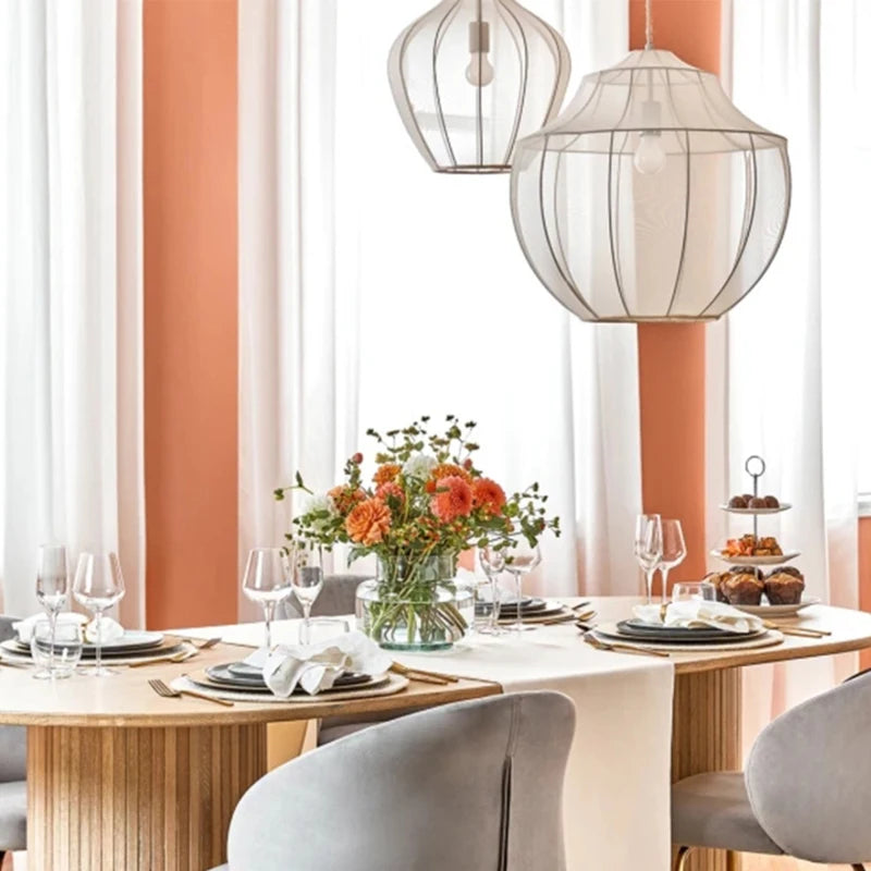 Aster Maison | Nordische Stoff-Pendelleuchte Minimalistisch