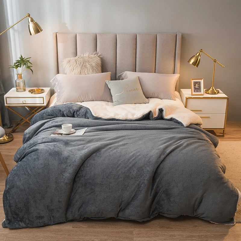 Doppelseitiger Thermofleece-Deckenbezug