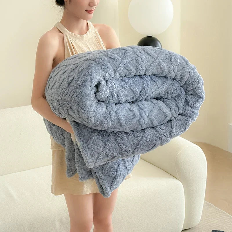 Premium-Komfortdecke aus Korallenfleece