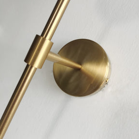 Round frosted glass LED wall light