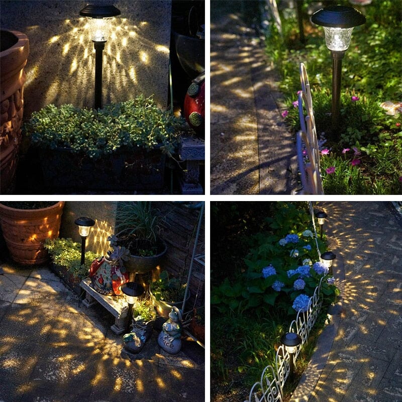 Solarbetriebene LED-Gartenleuchten