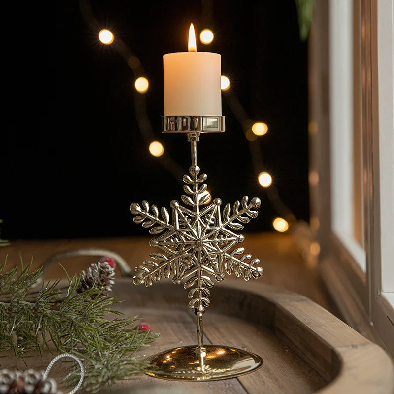 Elegante kaarsenhouder voor kerstboom en ster