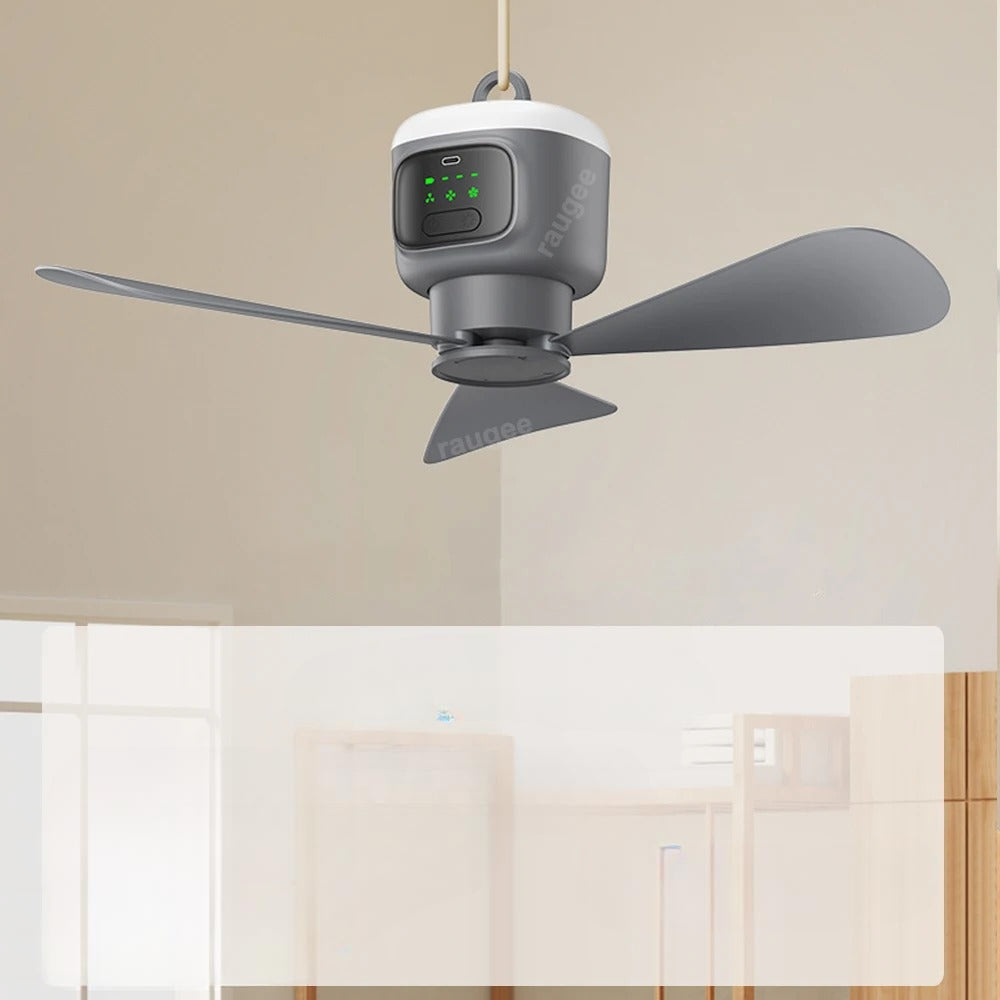 Wiederaufladbarer Camping-Deckenventilator