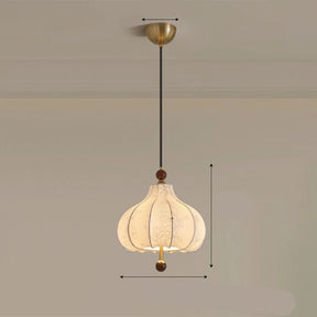 Französisch Vintage Stoff Pendelleuchte