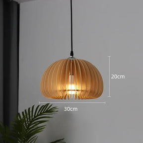 Holz LED Pendelleuchte