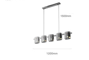 Designer Rauchglas Pendelleuchte