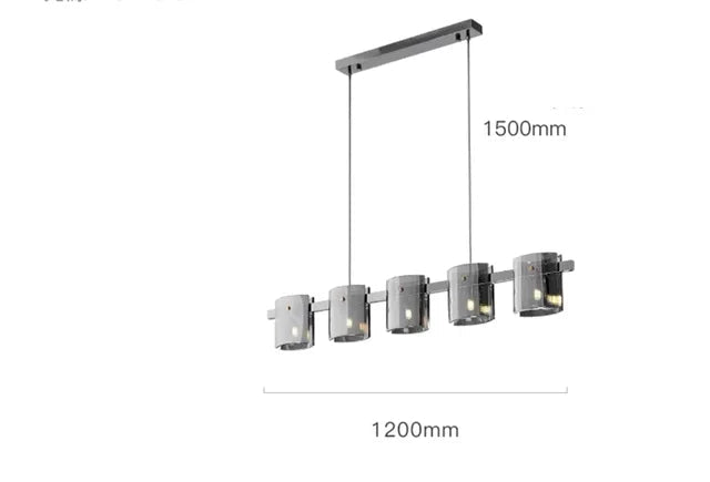 Designer Rauchglas Pendelleuchte