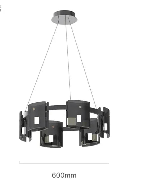 Designer Rauchglas Pendelleuchte