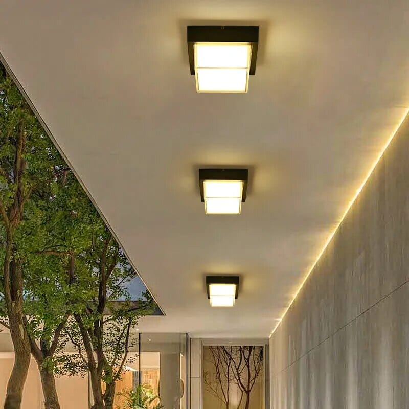 Moderne Deckenleuchte für Außenbereiche