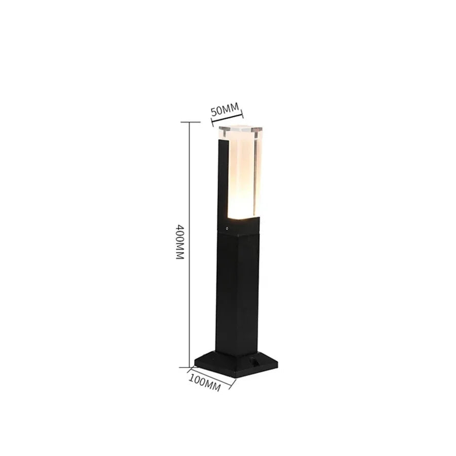 LED-Pollerleuchte mit Bewegungsmelder