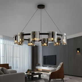 Designer Rauchglas Pendelleuchte