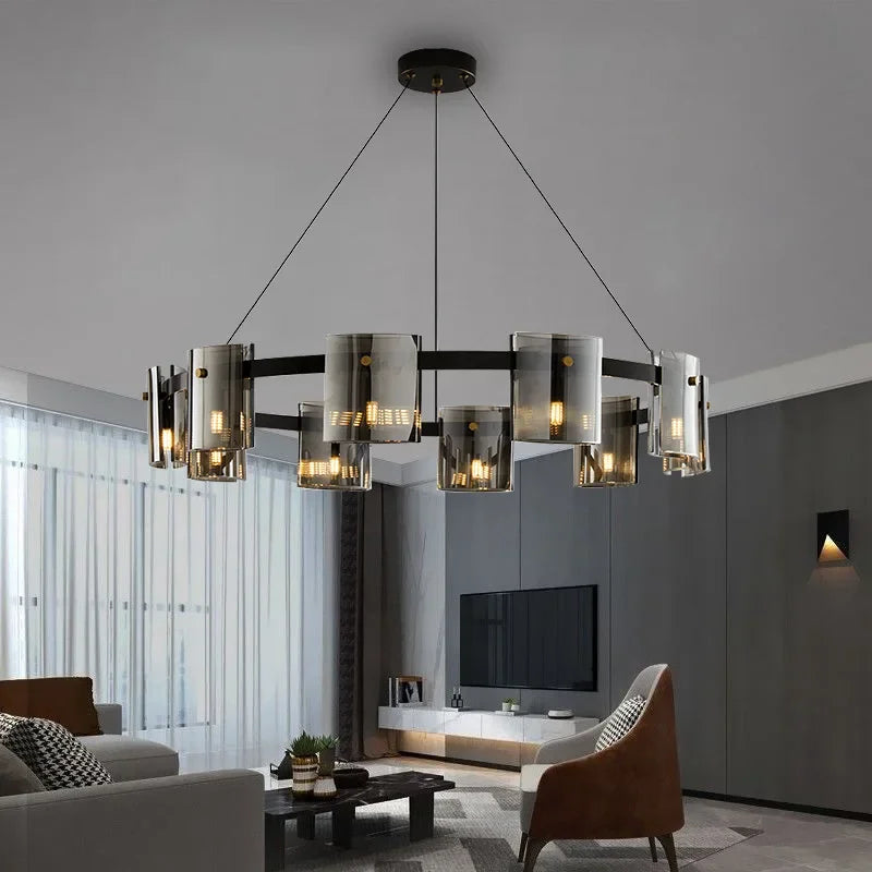 Designer Rauchglas Pendelleuchte
