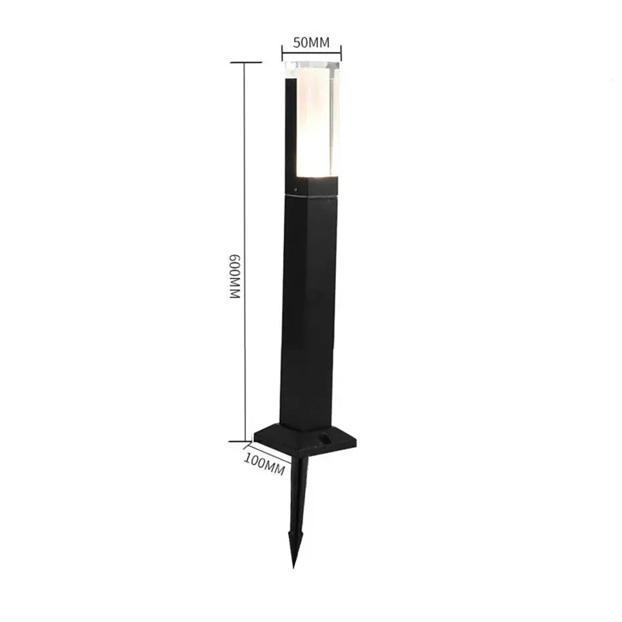 LED-Pollerleuchte mit Bewegungsmelder