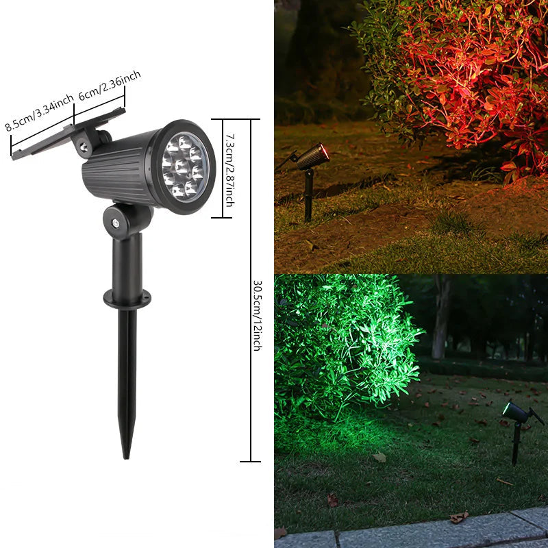 Solar-Gartenstrahler mit einstellbarer Helligkeit