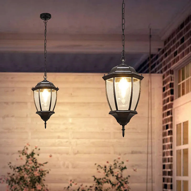 Vintage outdoor light in chandelier style